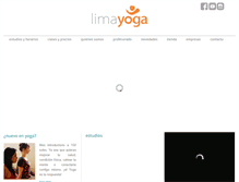 Tablet Screenshot of limayoga.com